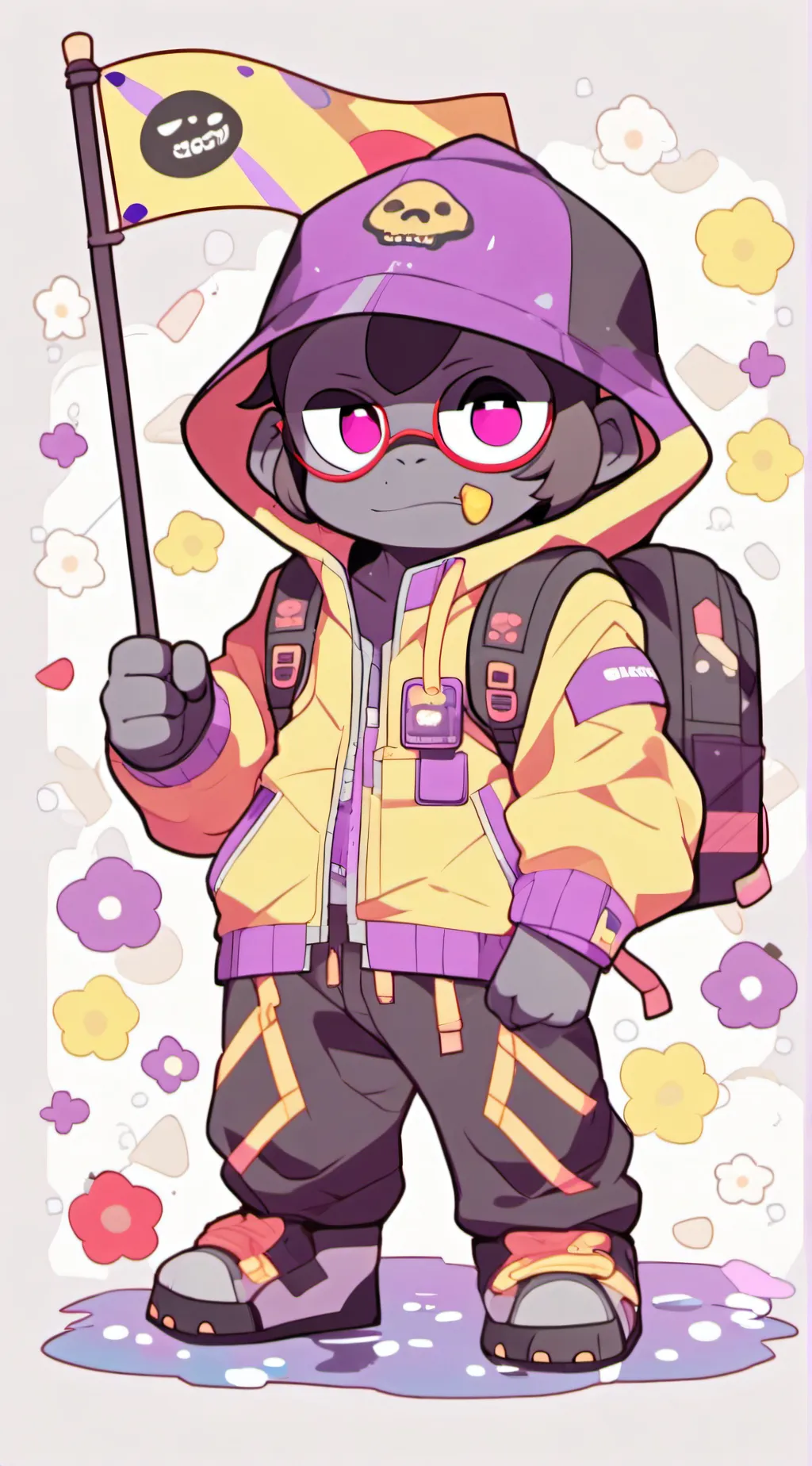 ai character: gtag monkey ig? background