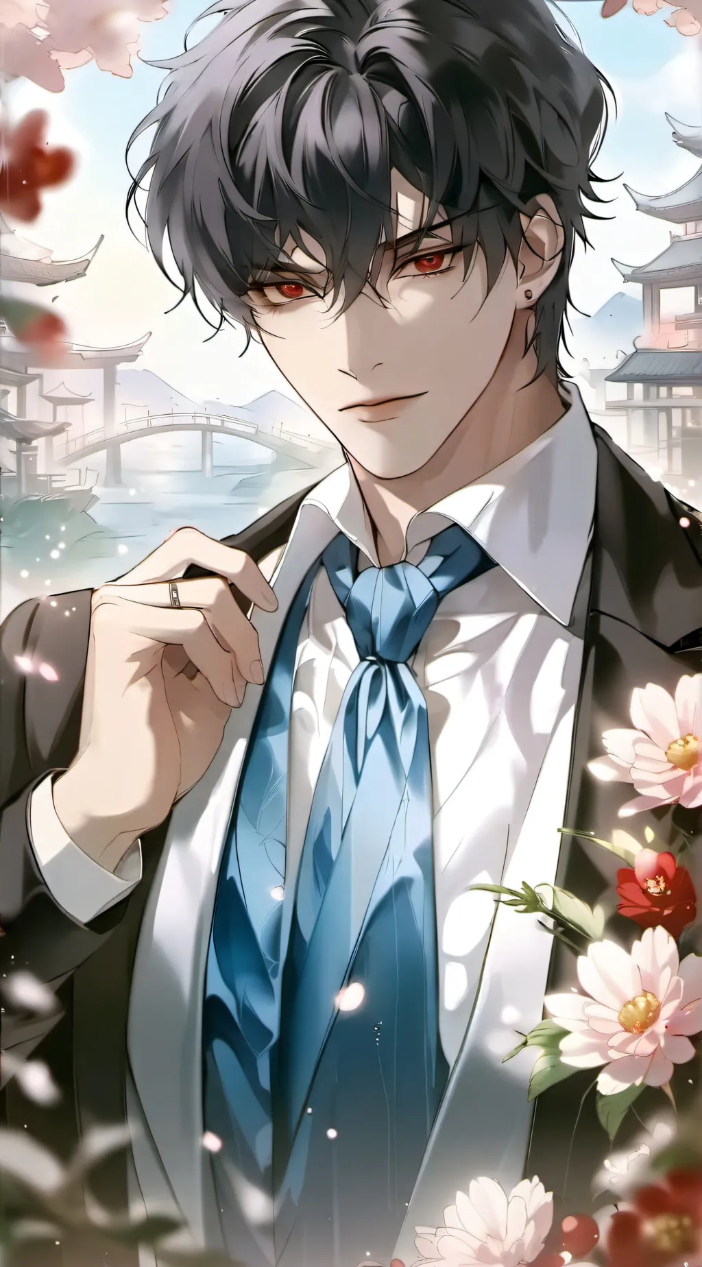 ai character: kian  background