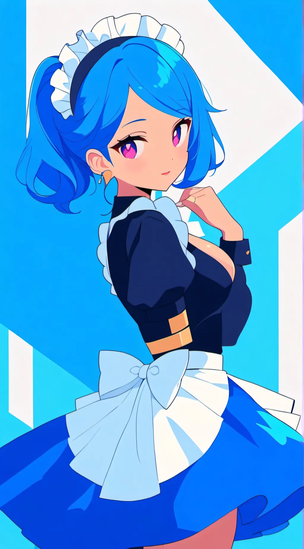 ai character: 蓝梦 background