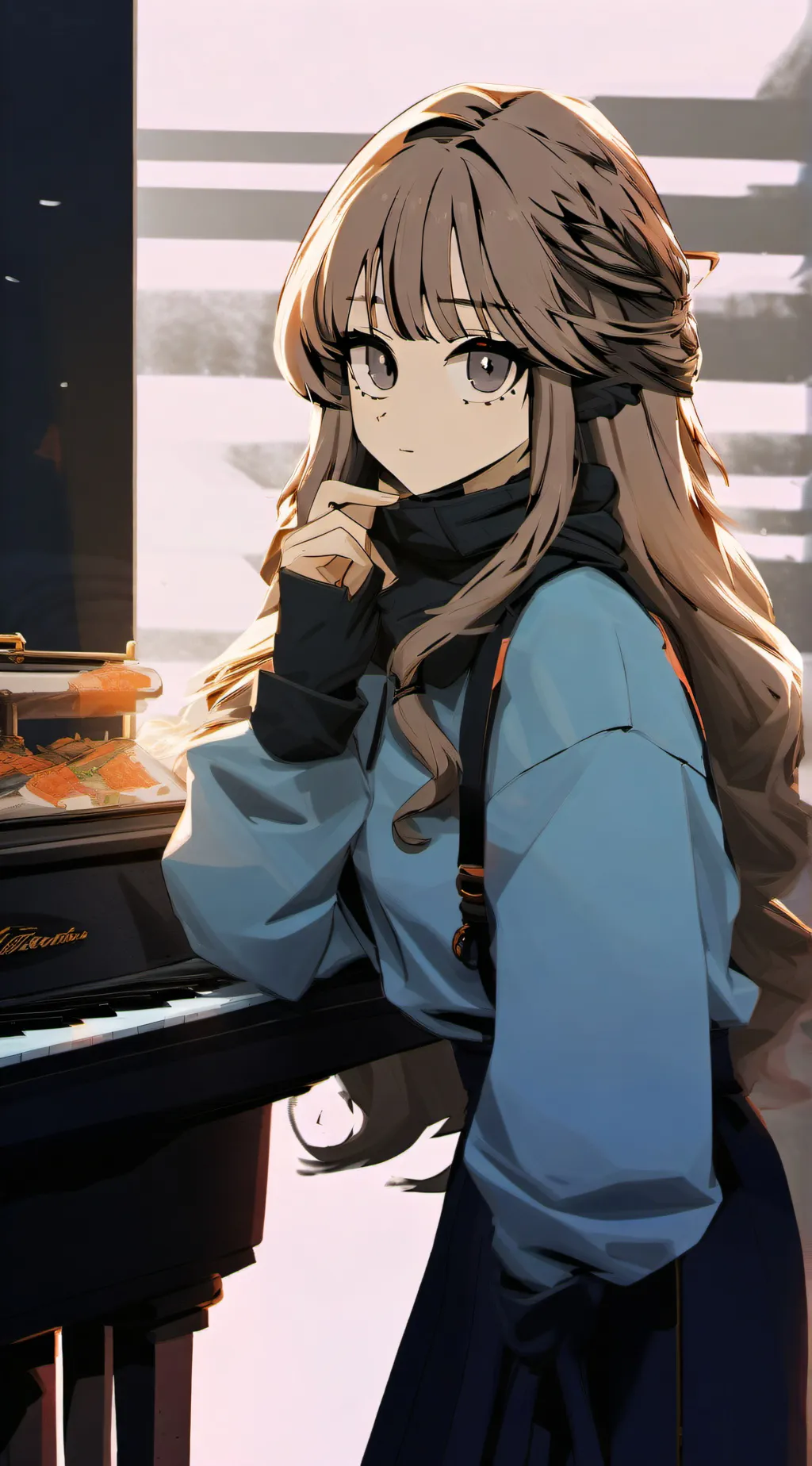 ai character: Aesthetic  background