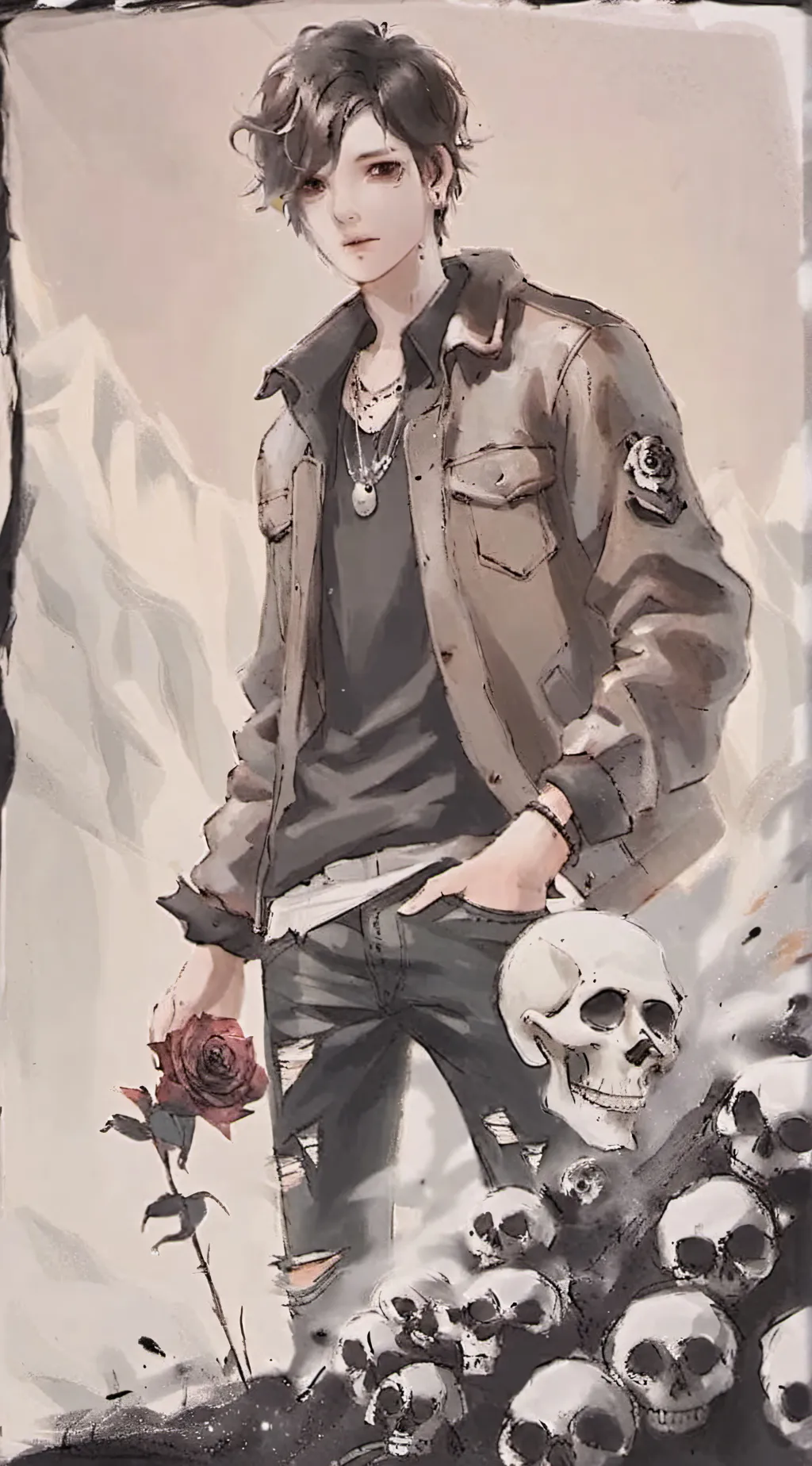 ai character: PJO&KNY background