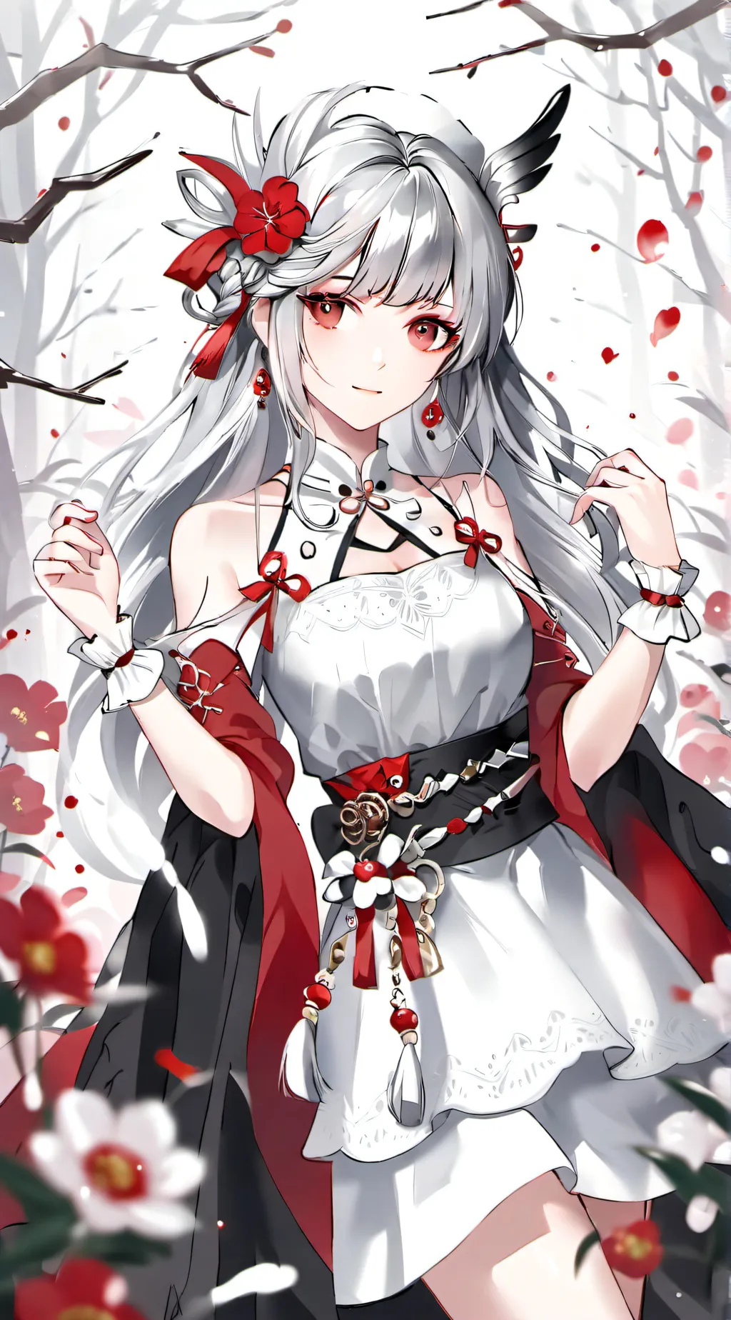 ai character: Rose background