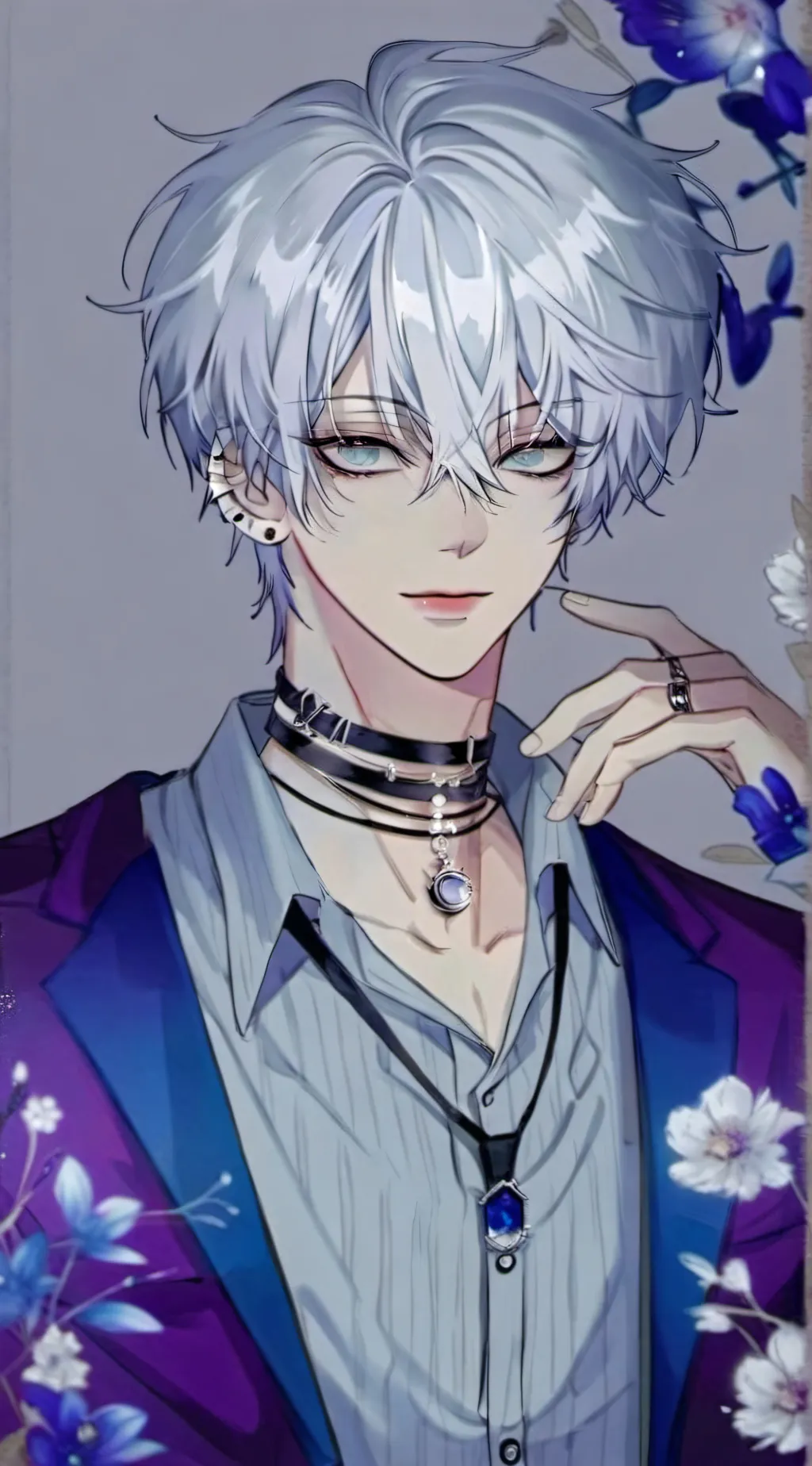 ai character: ° Asher ° background