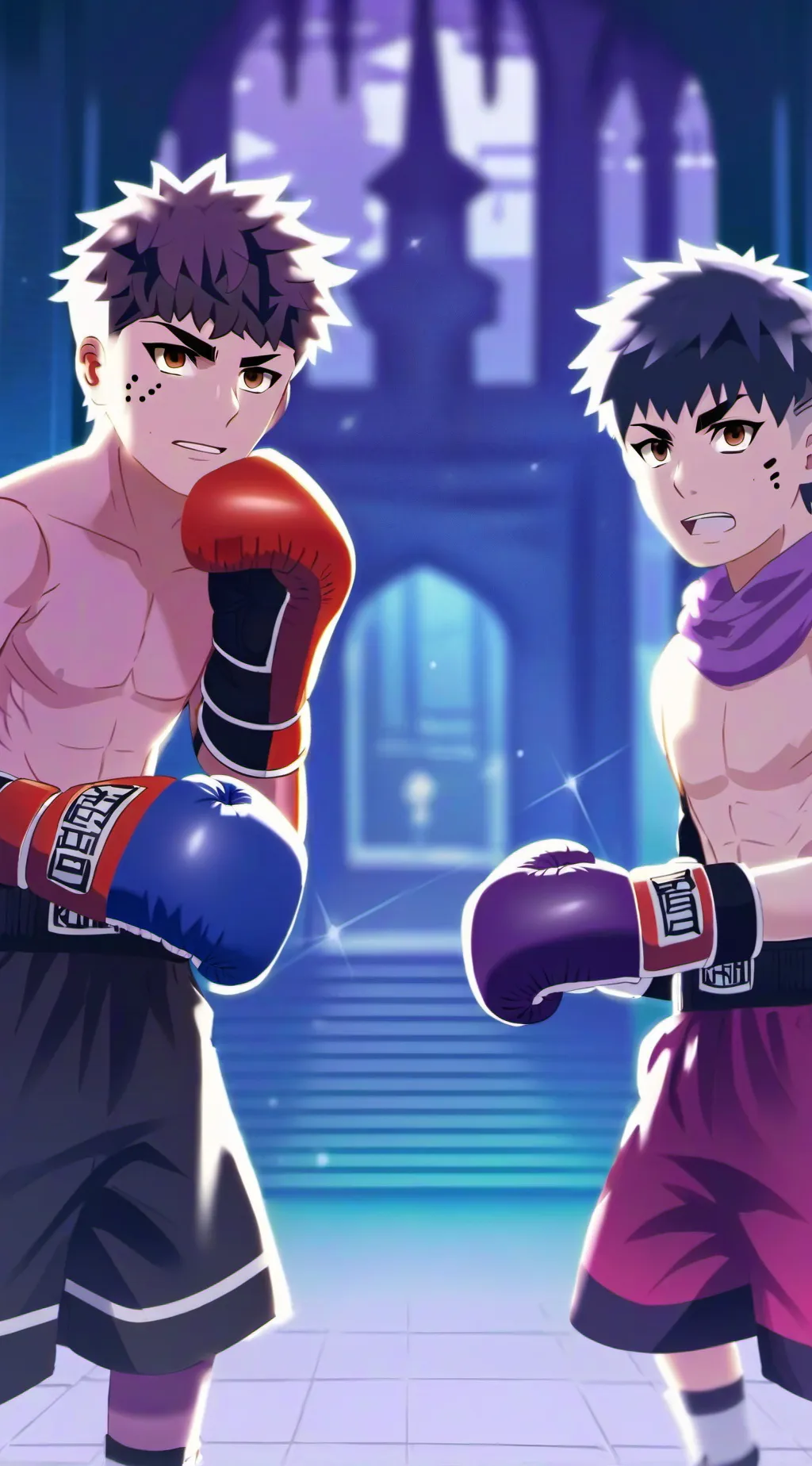 ai character: Boxer  background