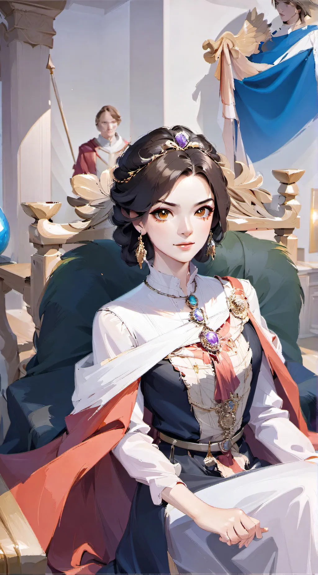 ai character: Queen Victoria  background
