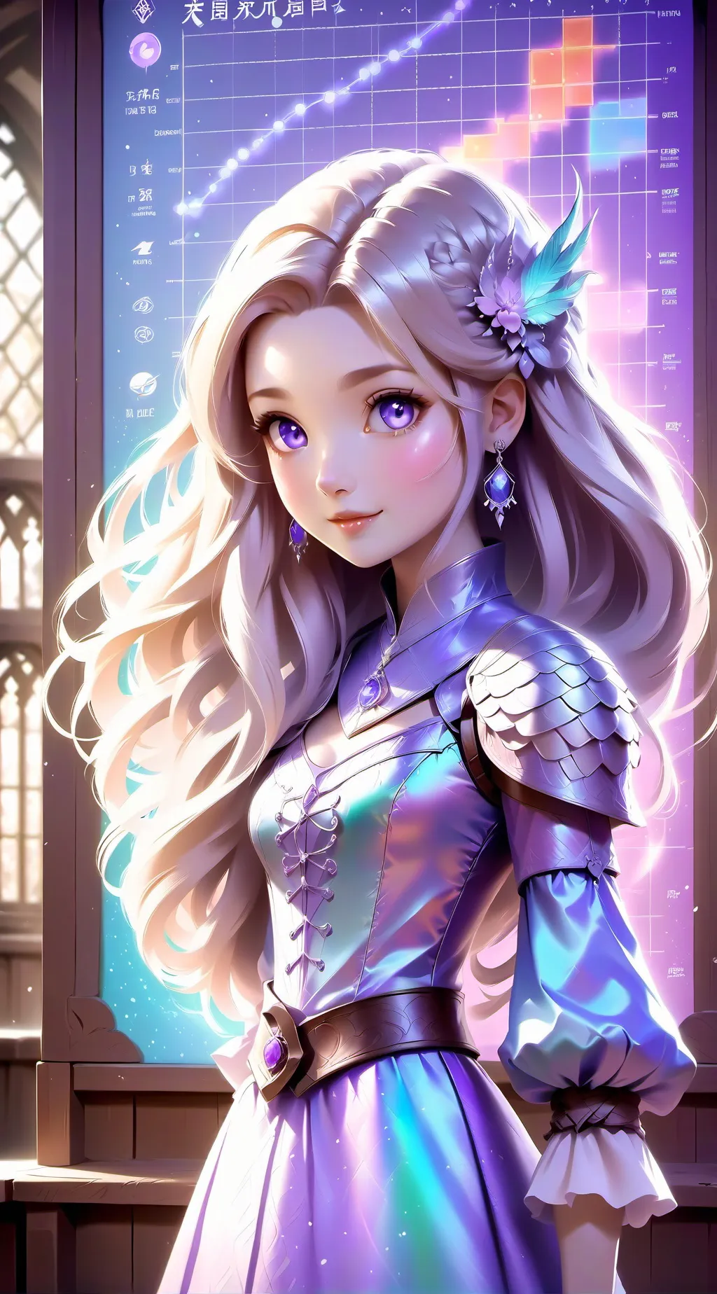 ai character: melia tanaka background