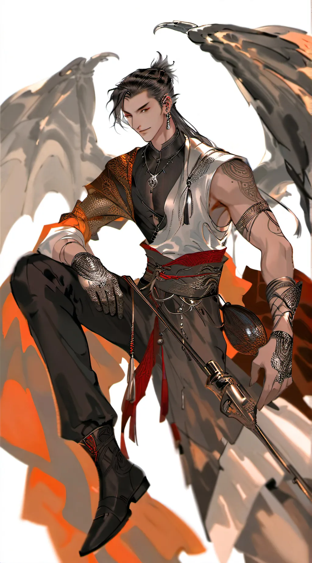 ai character: Luzifer  background