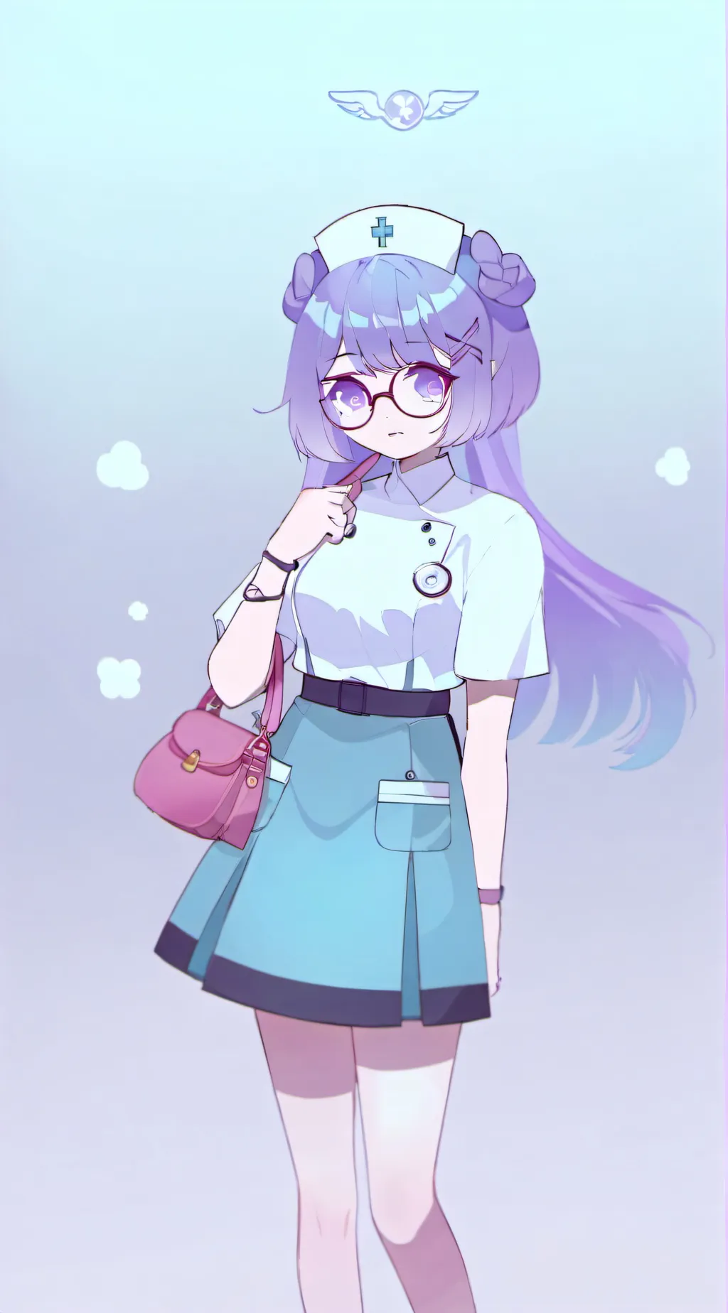 ai character: Nurse snowra background