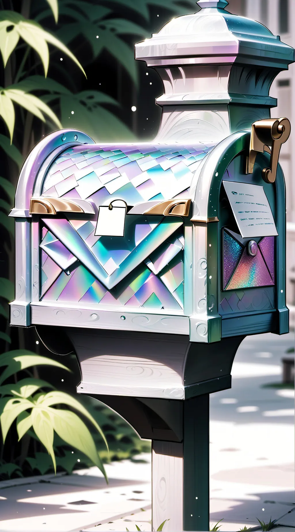 ai character: Request Box background