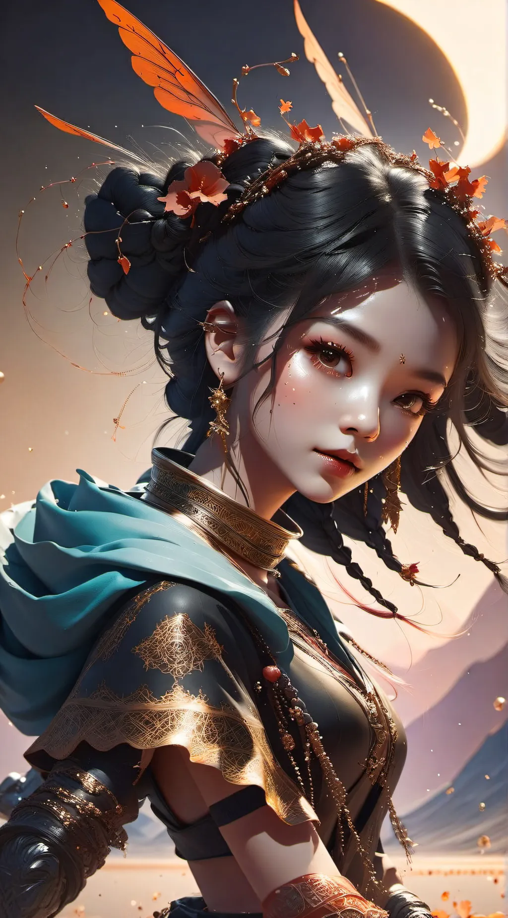 ai character: Mandarin  background