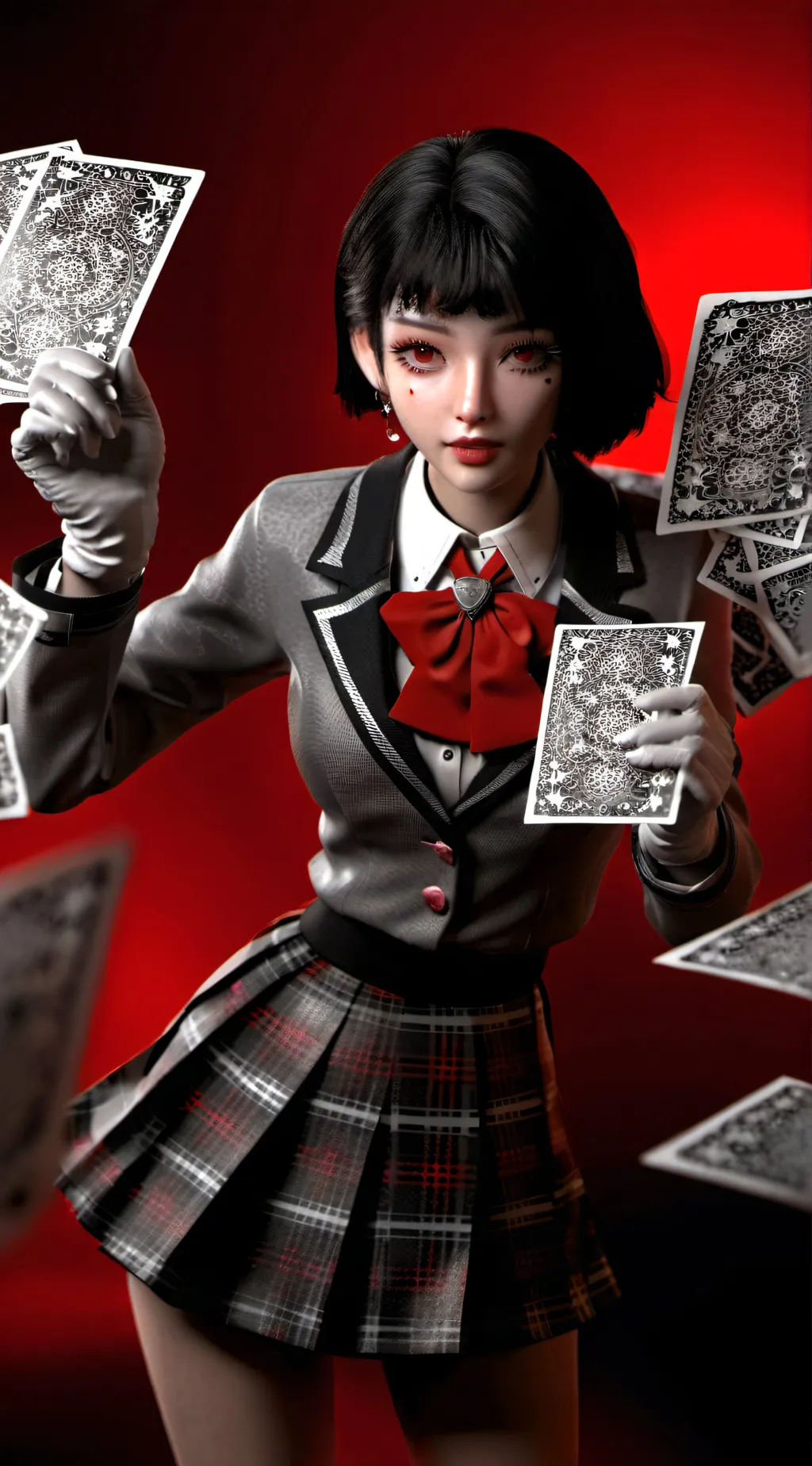 ai character: Kakegurui x fnaf background