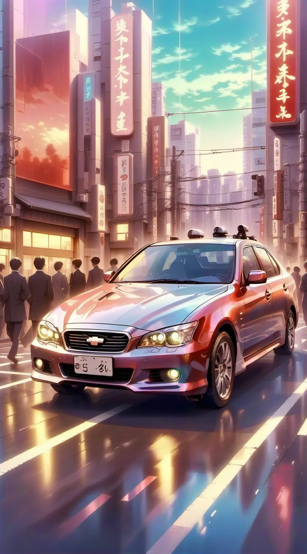 ai character: TOKYO japan  background