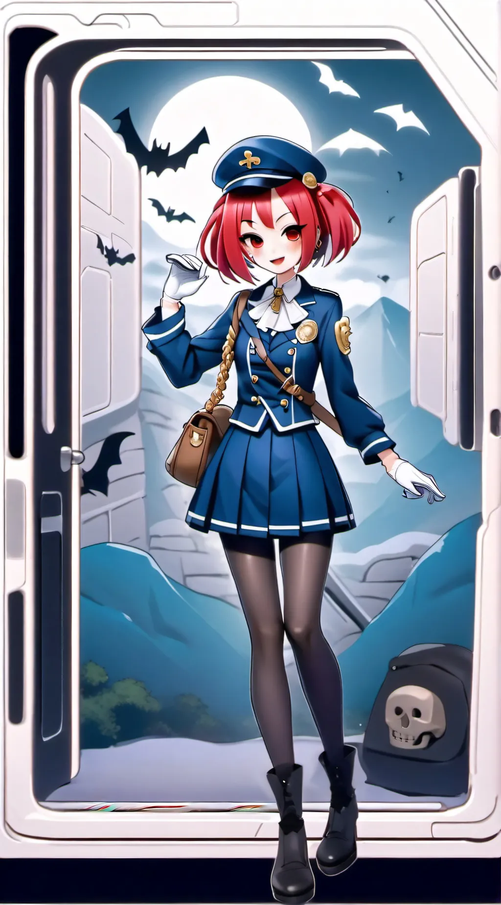 ai character: Miss Guide background