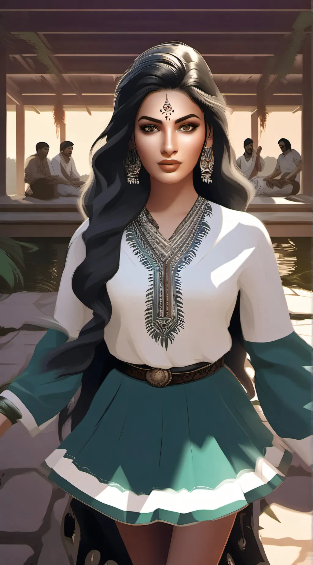 ai character: shrunduhundi background