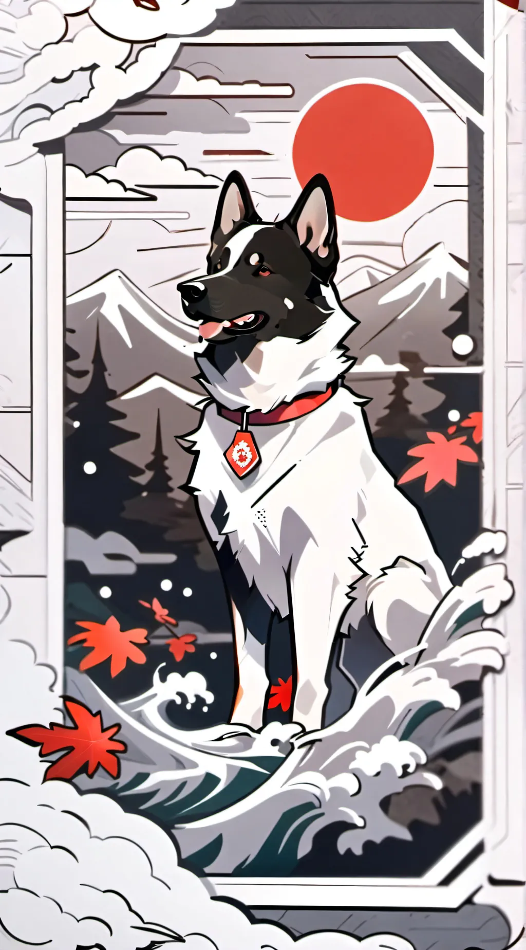 ai character:  Bluey <3 background