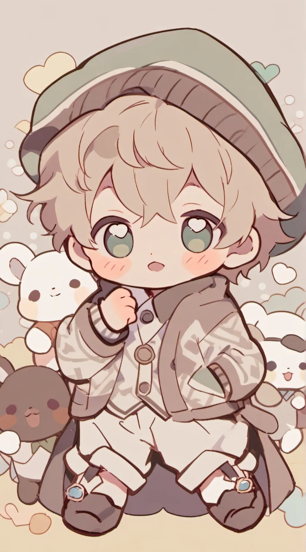 ai character: Baby Jake💗💖 background