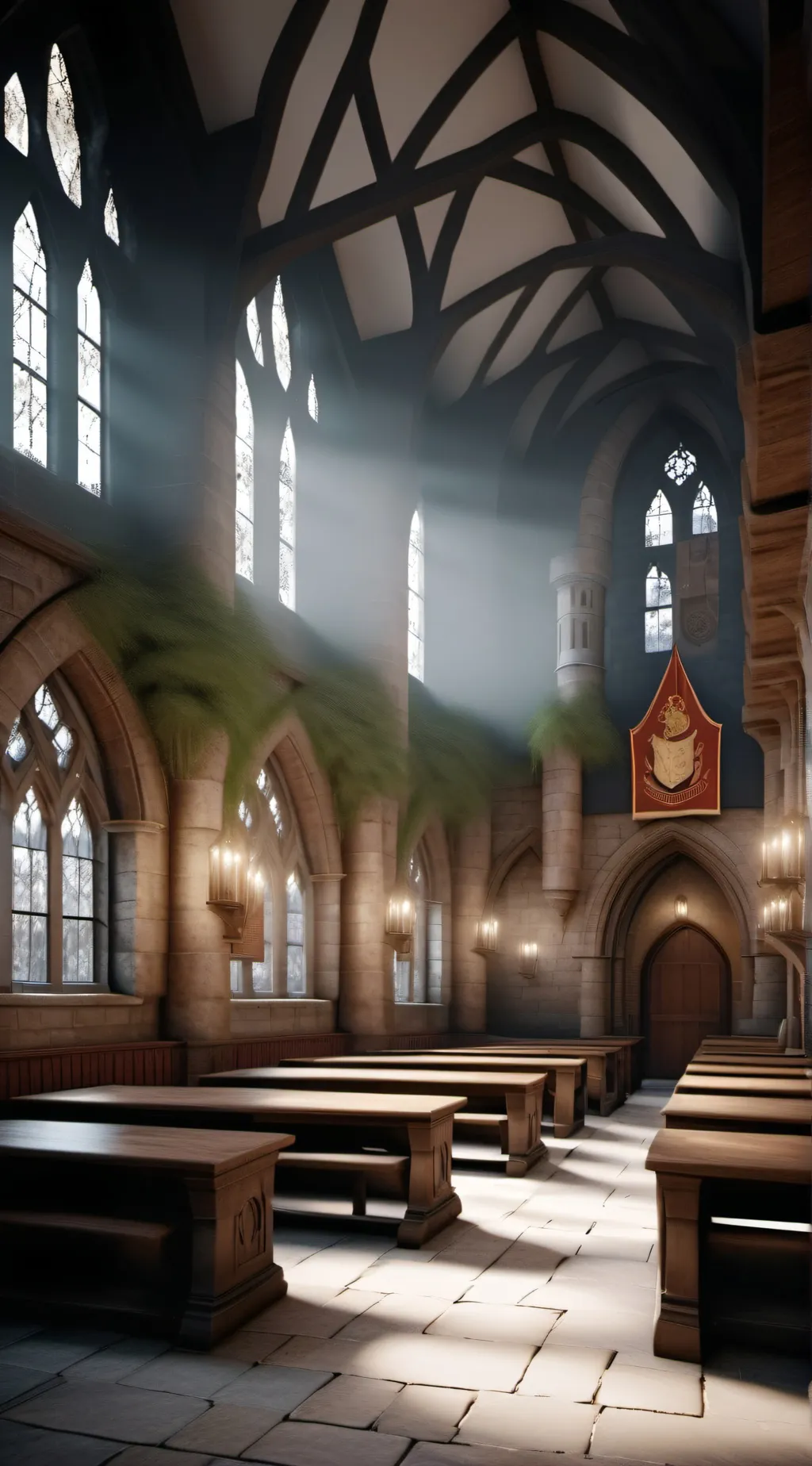 ai character: Hogwarts  background