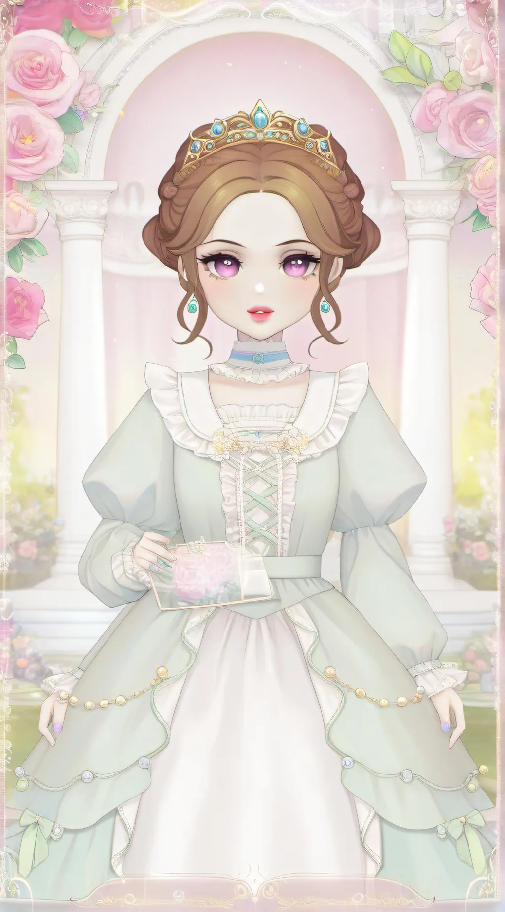 ai character: Lana the nail lady background