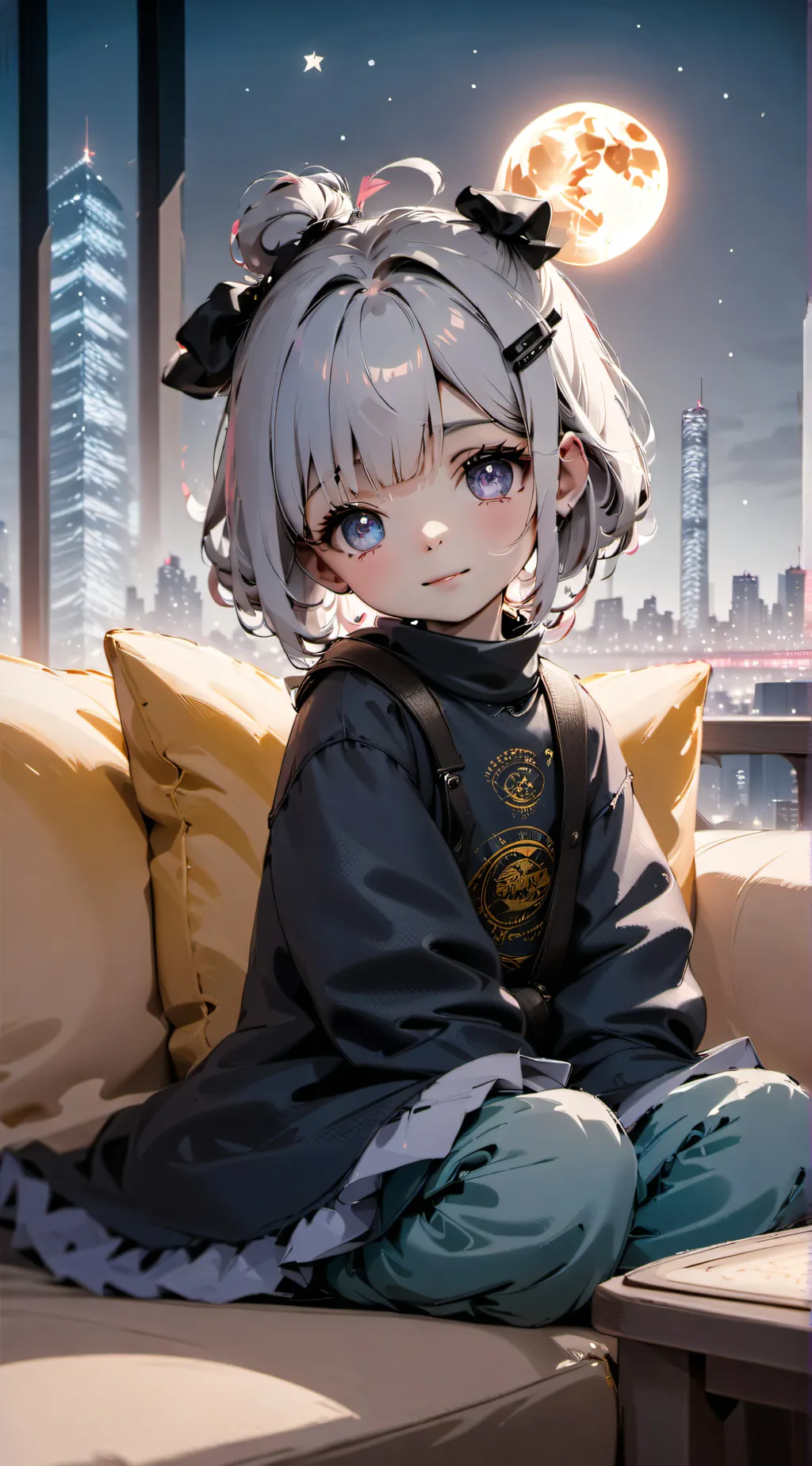 ai character: Hima himari  background