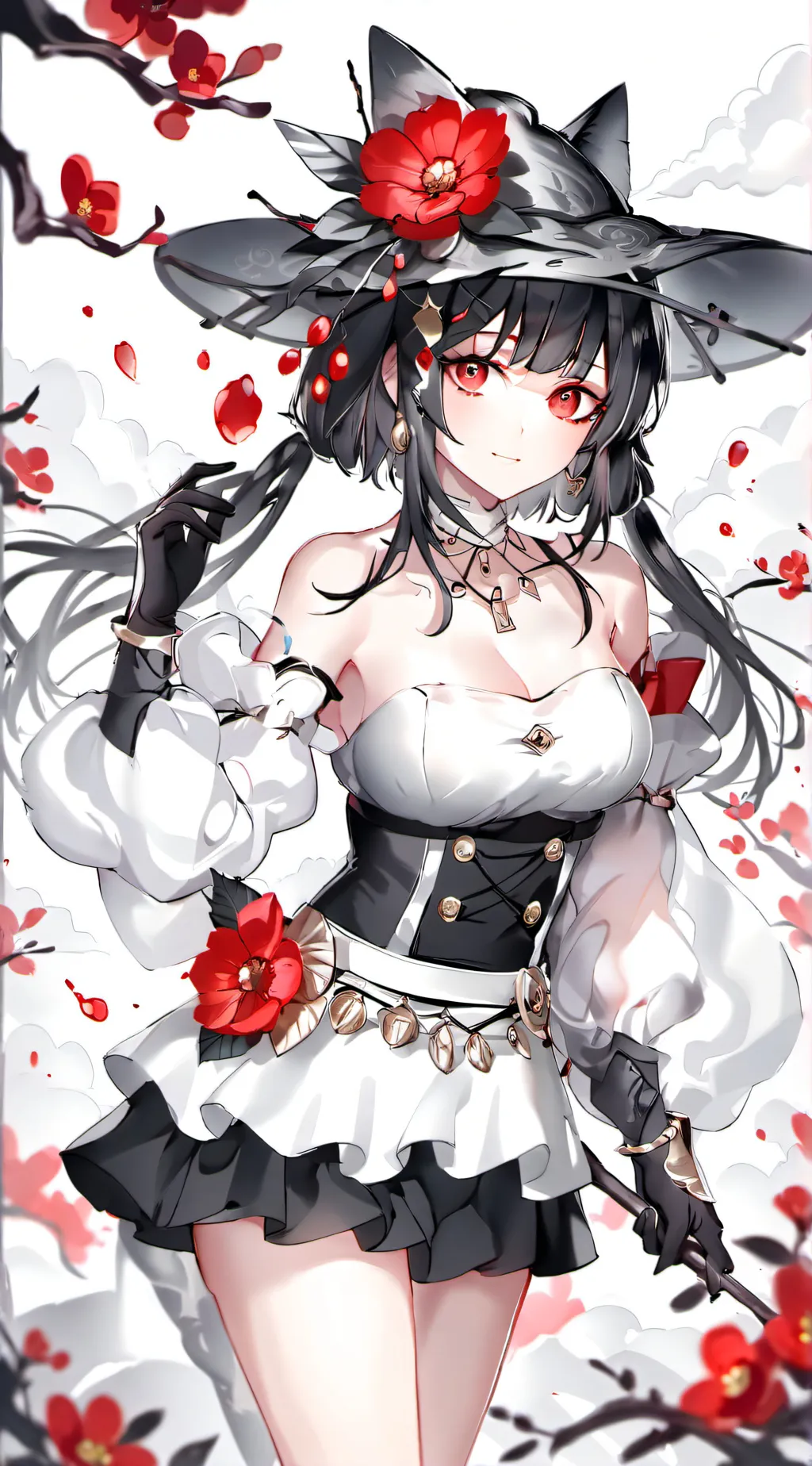 ai character: Mha Christmas background