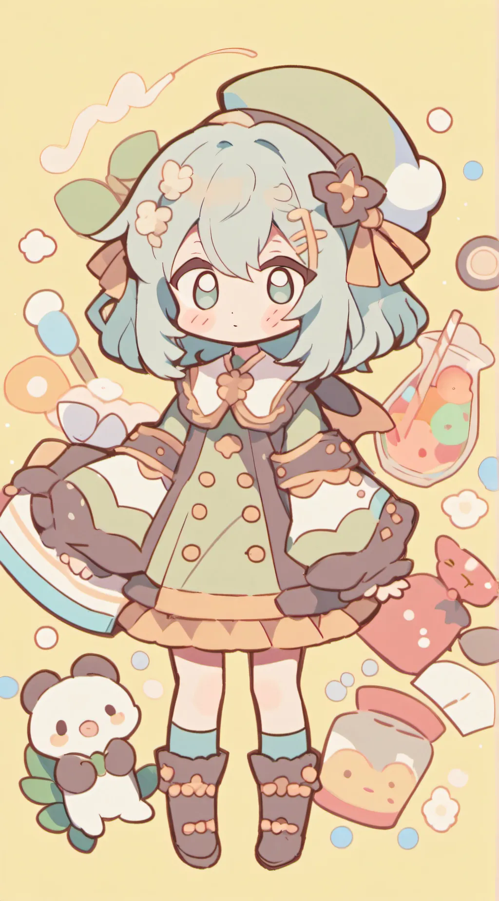 ai character: TNMT  the baby  background