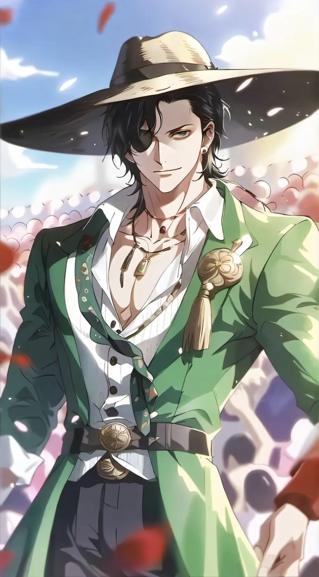 ai character: ZORO 🗡️💚 background