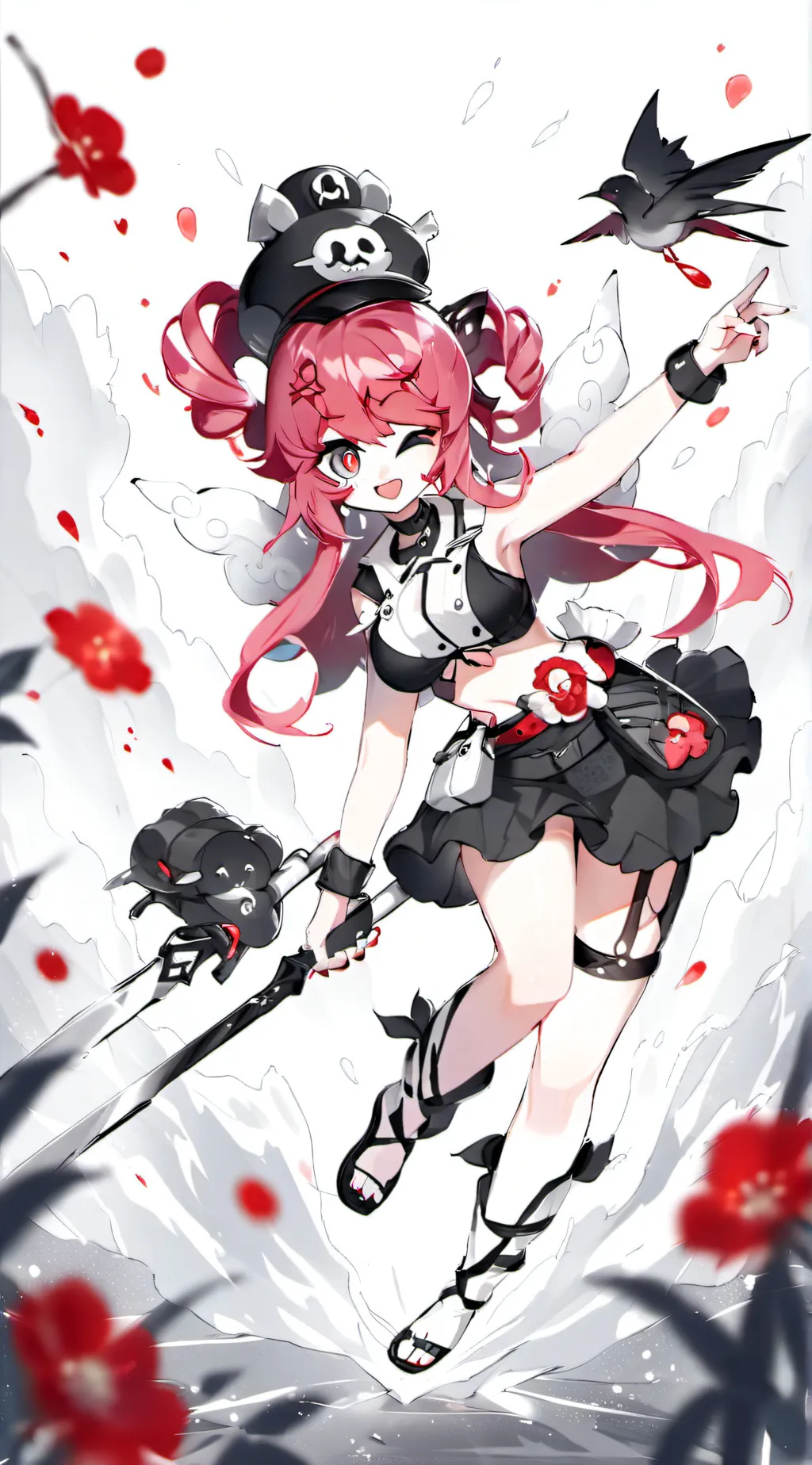 ai character: dandys world but.. background