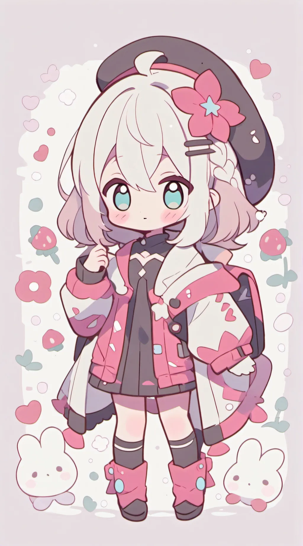 ai character: Cherry background