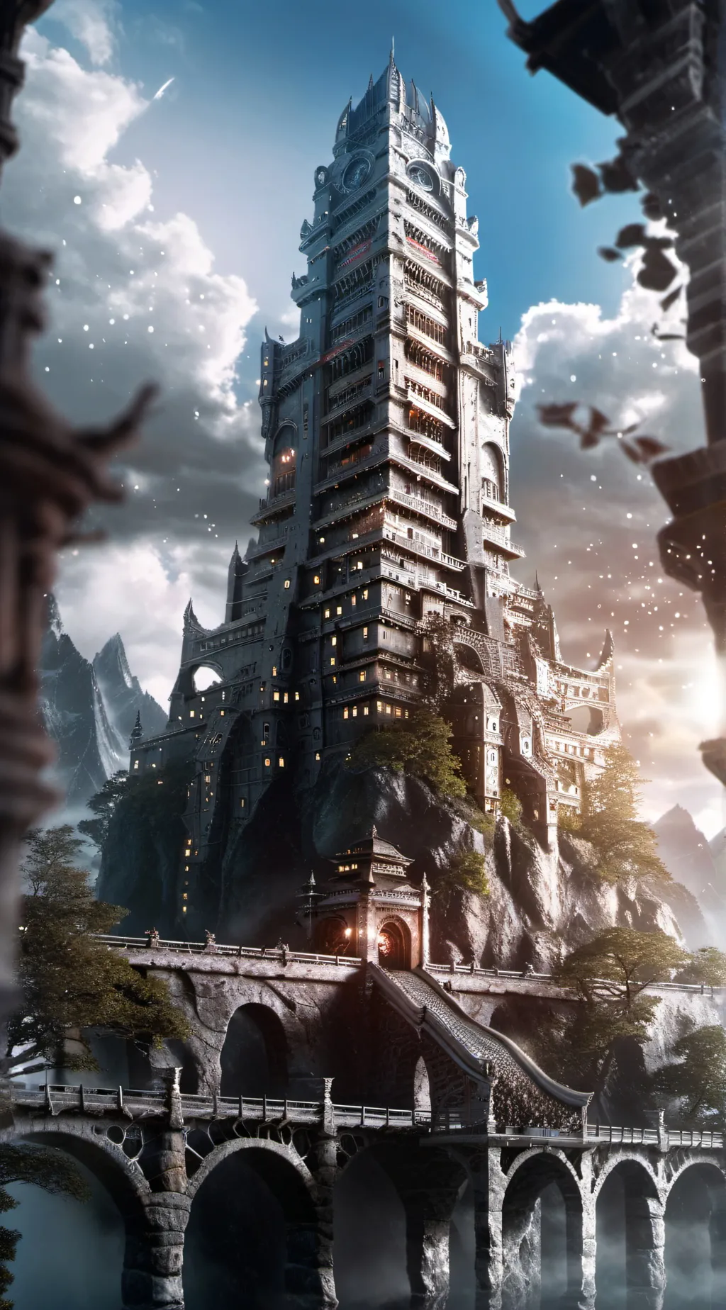 ai character: overseer tower background