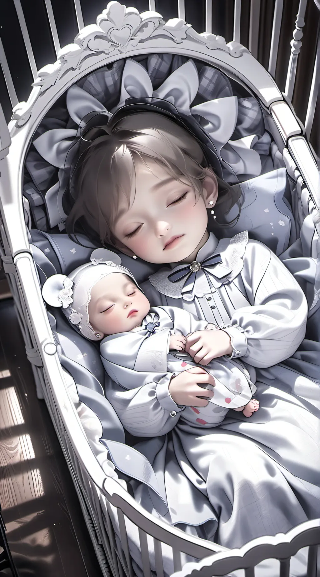 ai character:  newborn   Alice  background