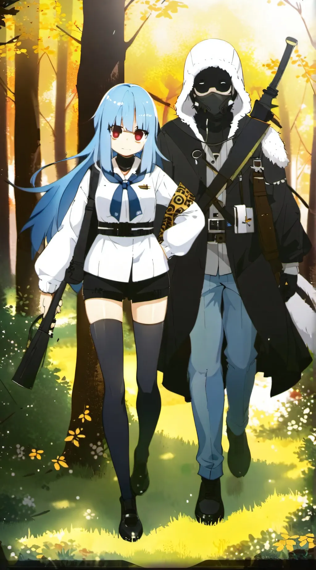 ai character: Aki and Haruto  background