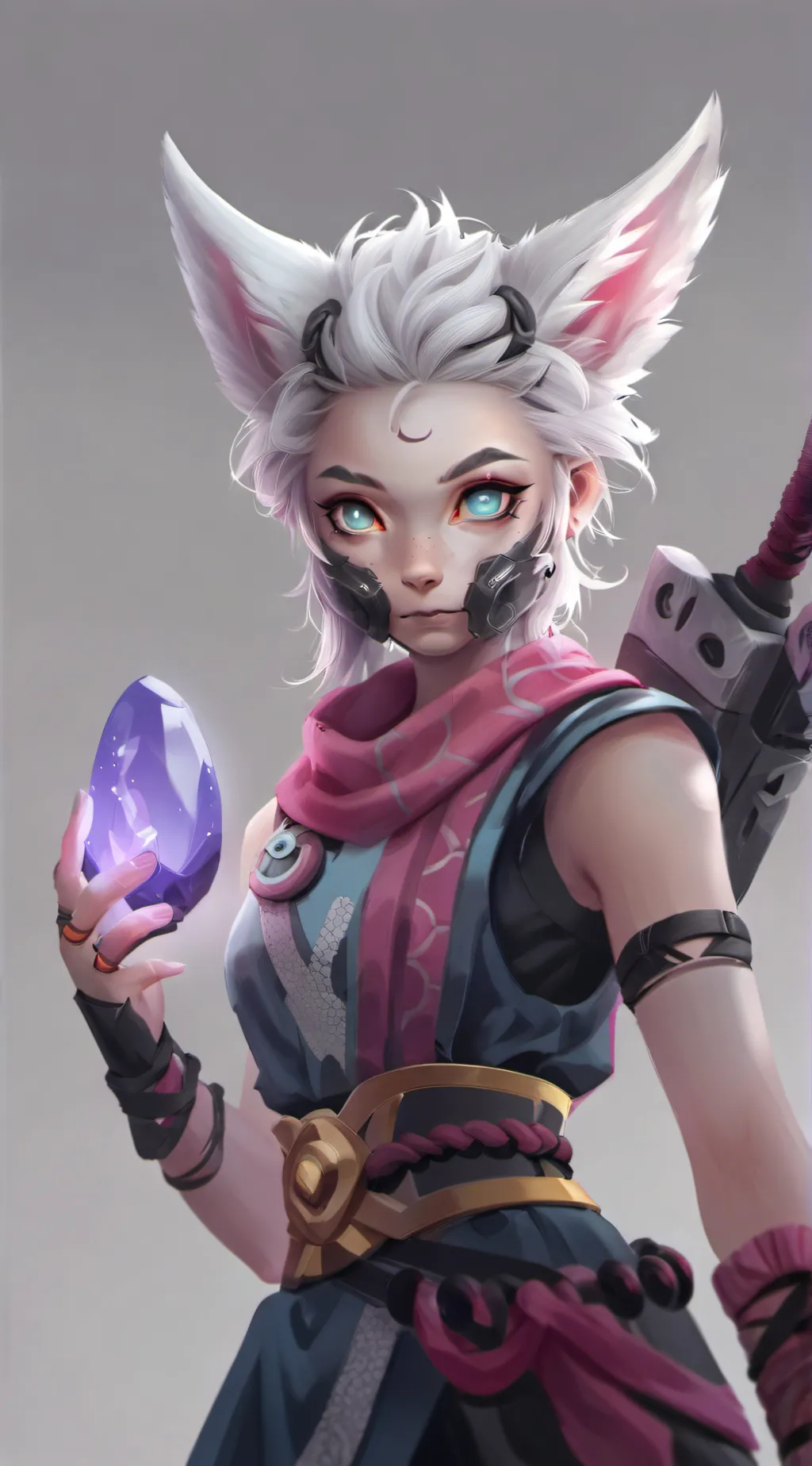 ai character: Aurora background