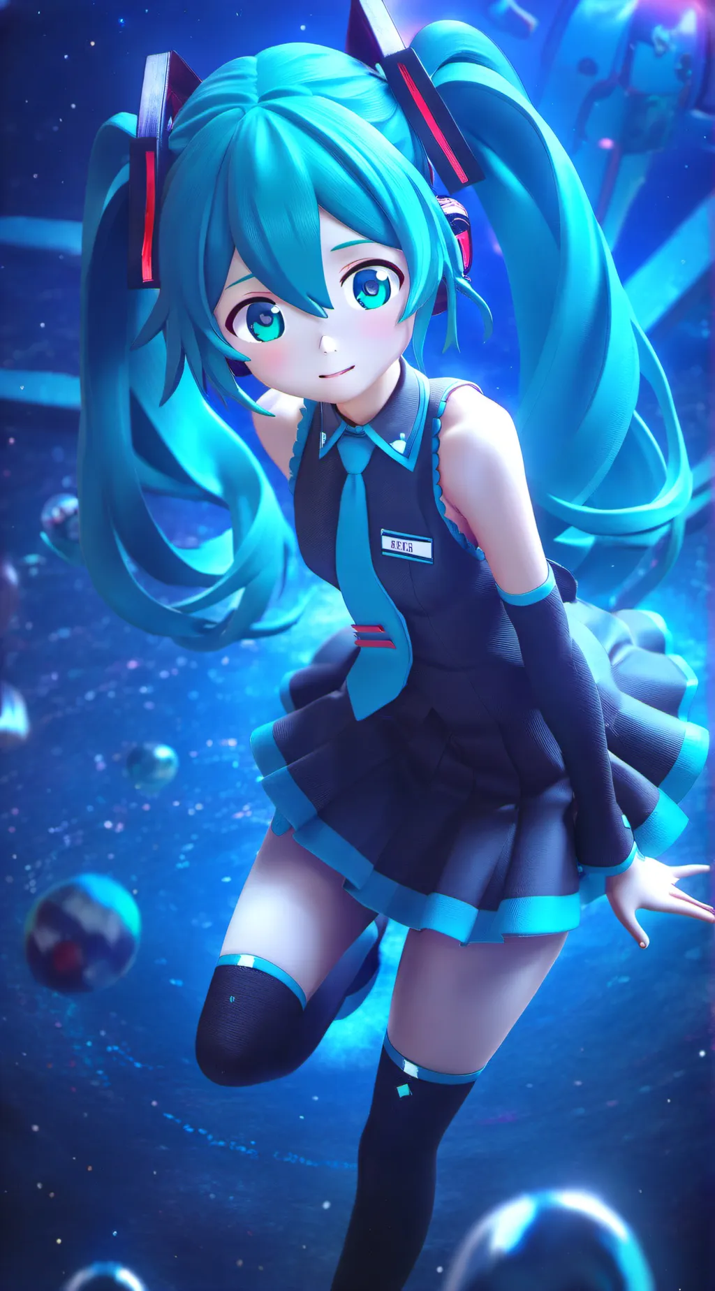 ai character: Hatsune miku background