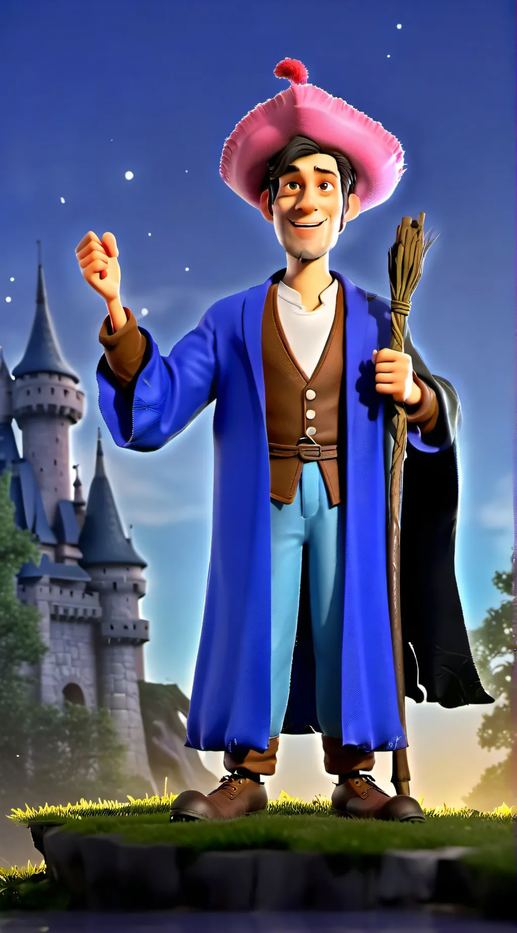 ai character: Mister.Woodie background