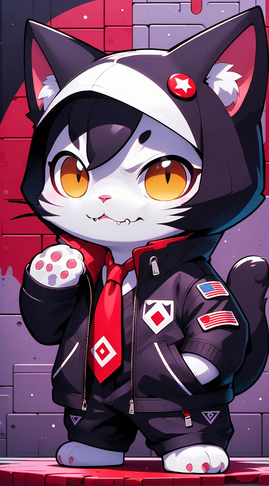 ai character: Cat world background