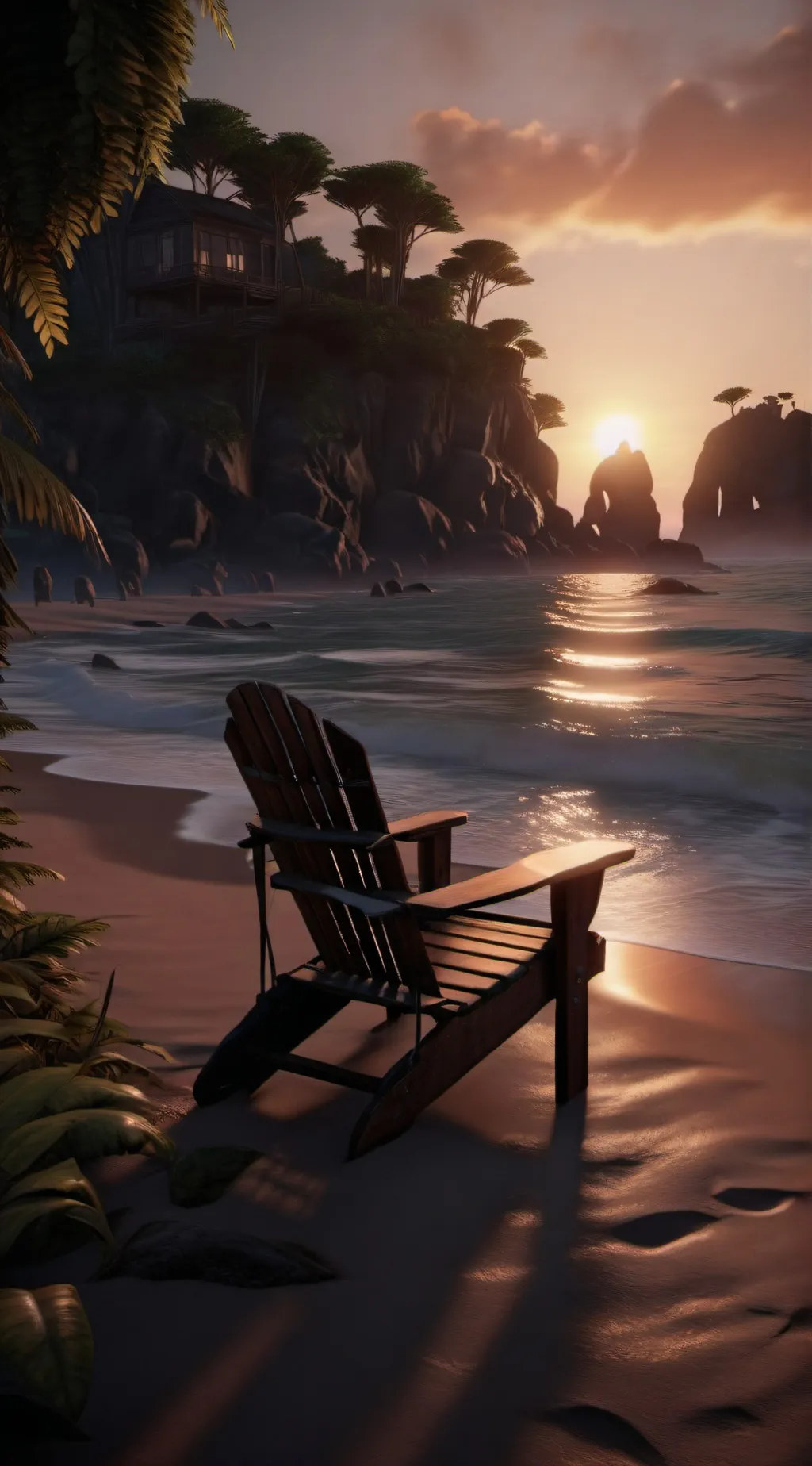 ai character: Beach day!! background