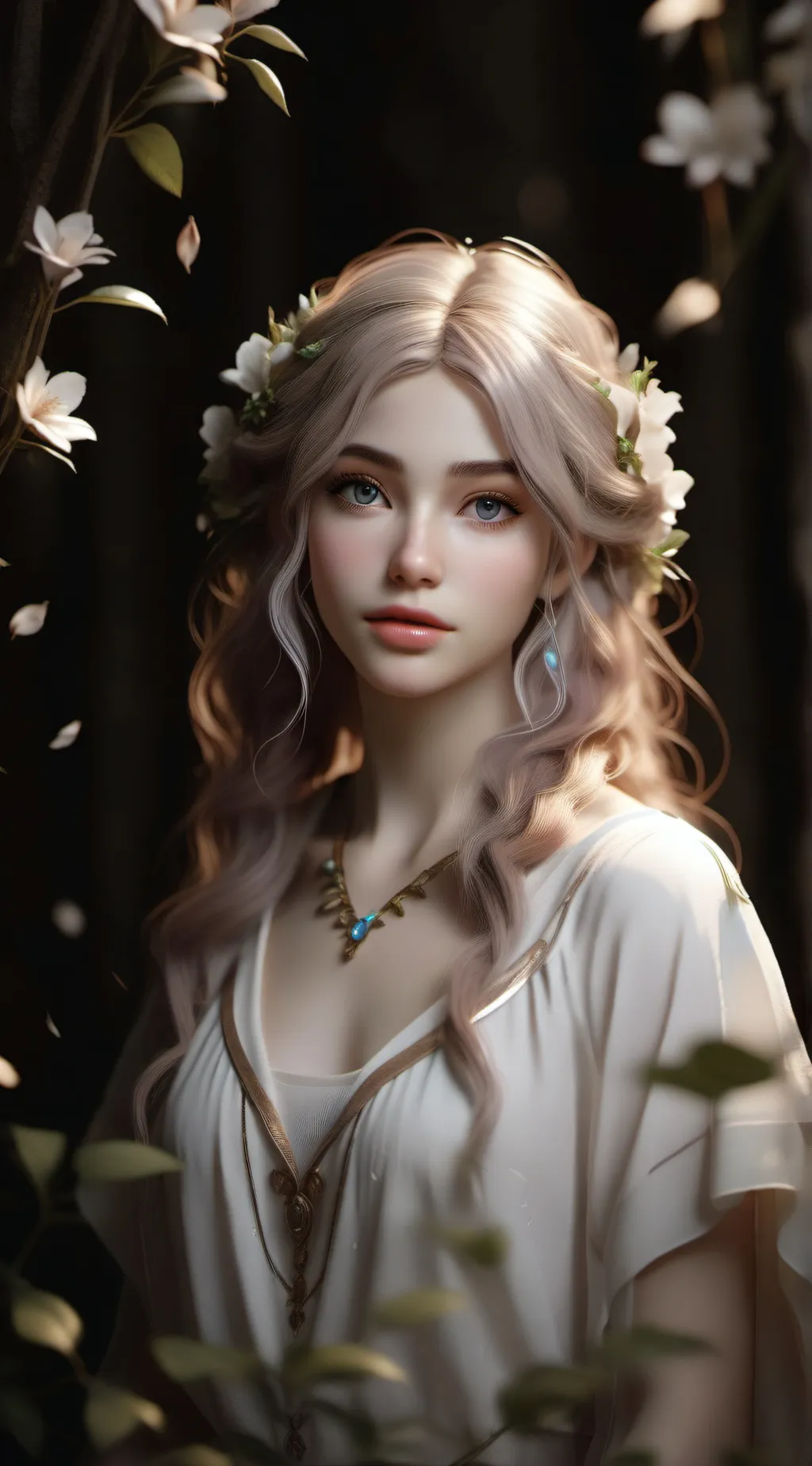 ai character: Feather background