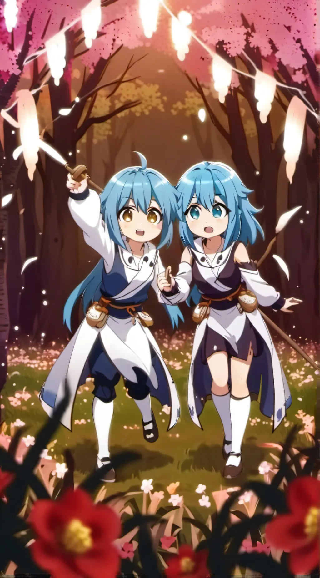 ai character: Lost twins background