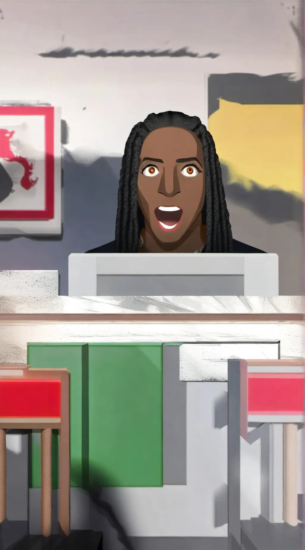 ai character: I’m Black background