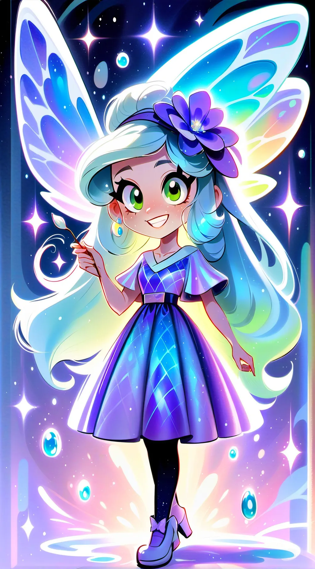 ai character: Art Fairy background