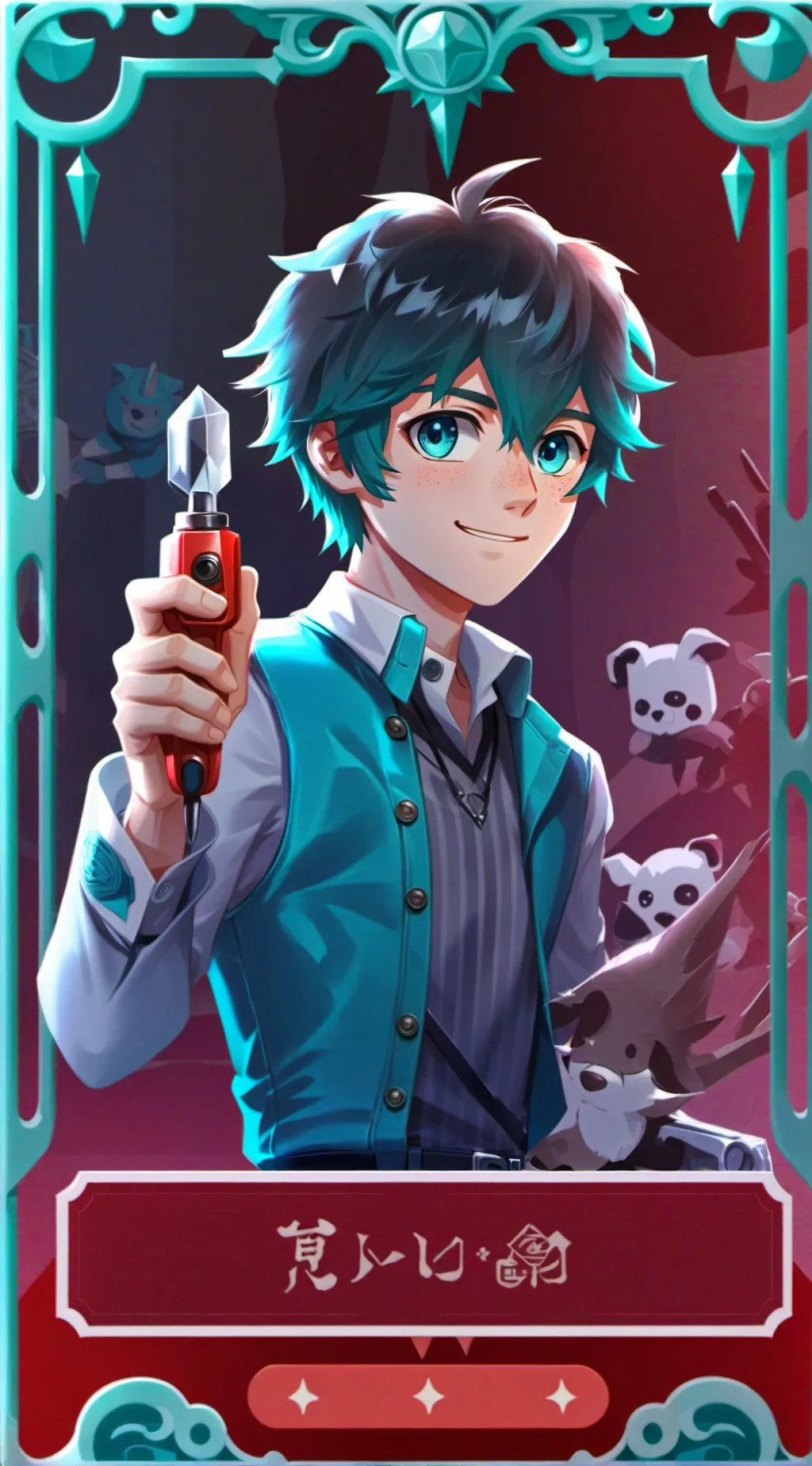 ai character: deku background