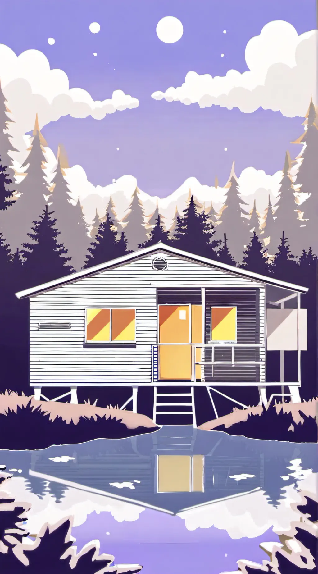 ai character: Mystery shack background