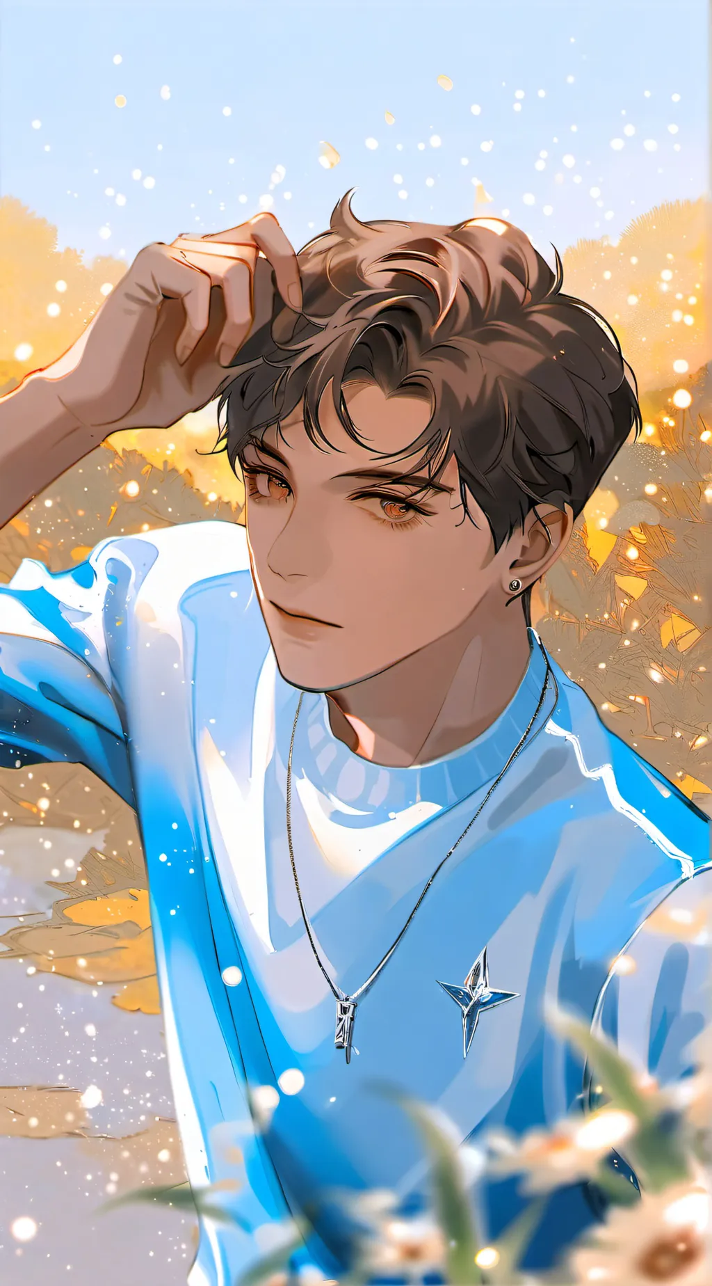 ai character: Naël  background