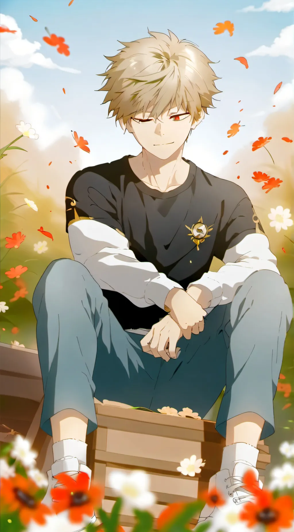 ai character: bakugo x zero/you background