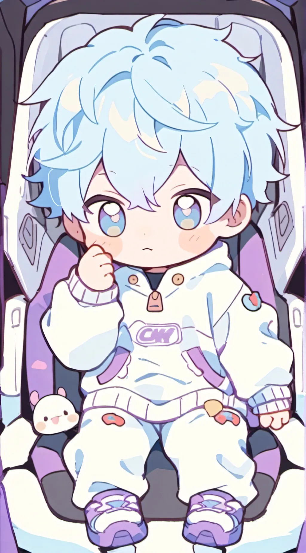 ai character: car trip background