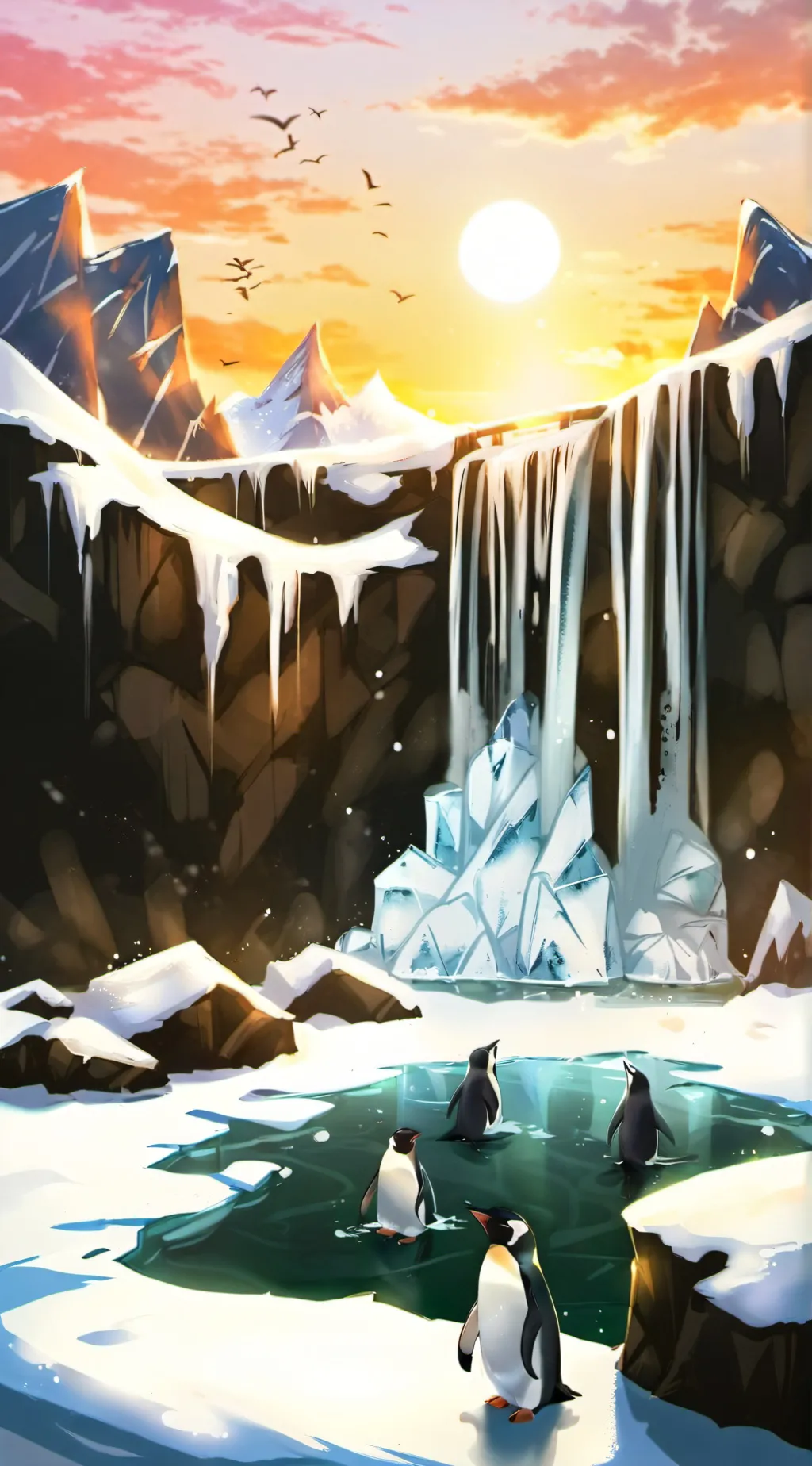 ai character: Antarctica  background