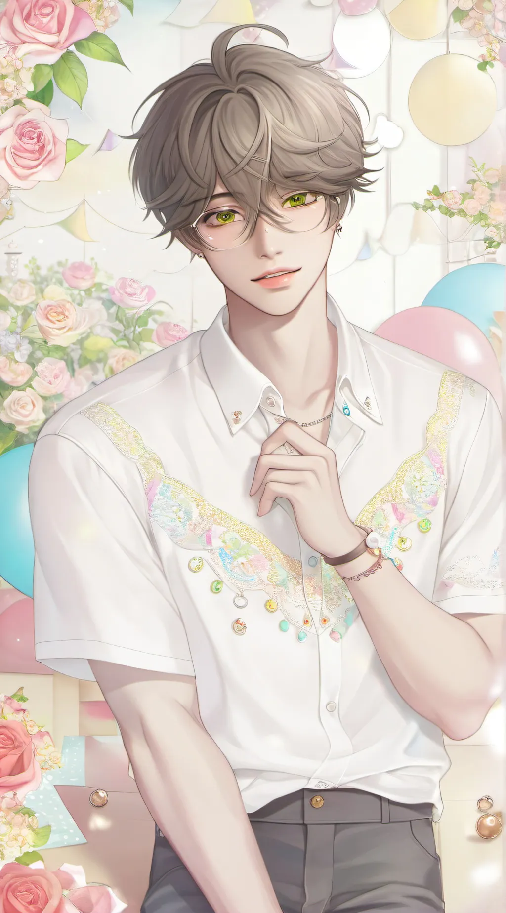 ai character: 🫥-k a i-🫥 background