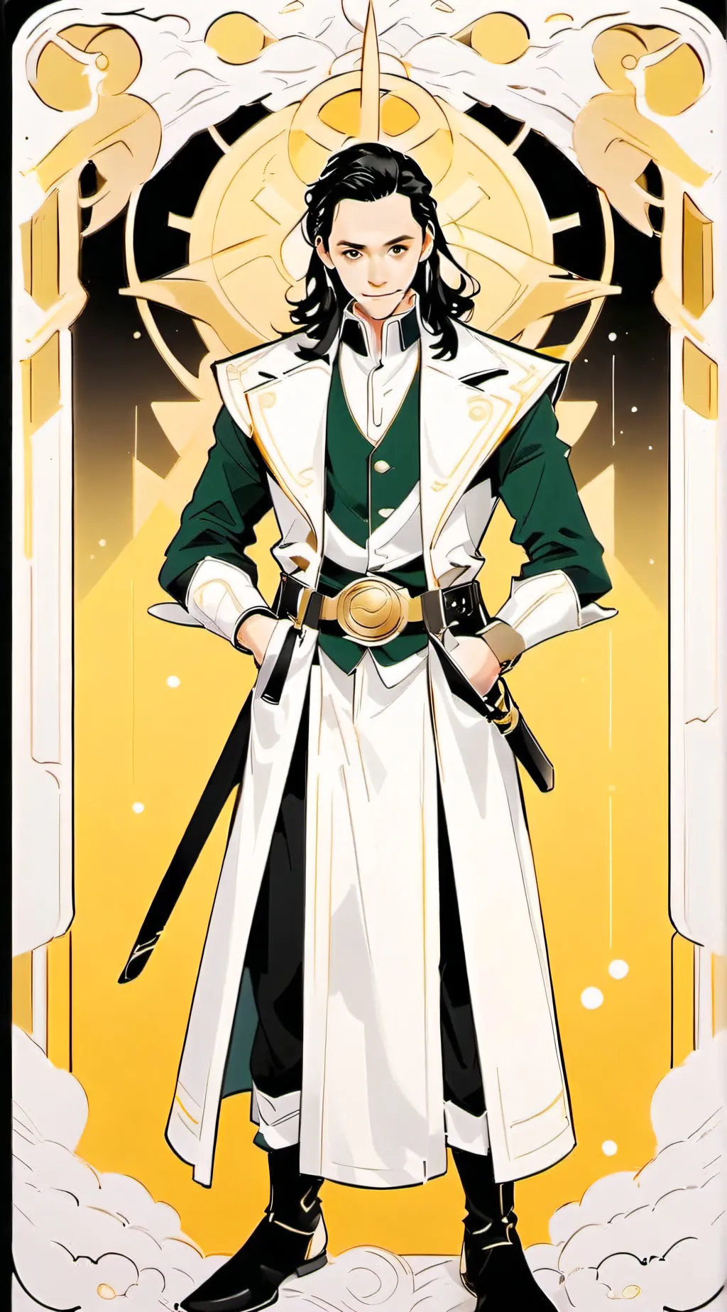 ai character: Loki Odinson  background