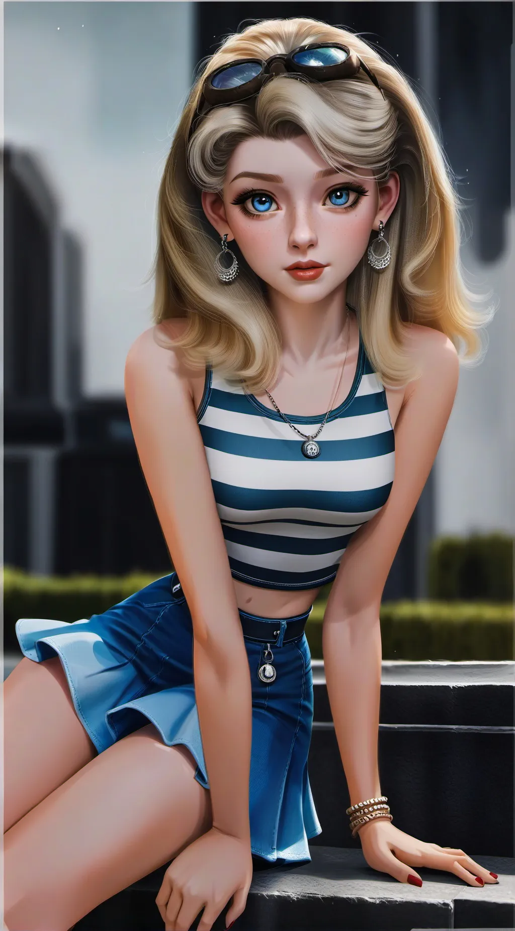 ai character: Violet crub background