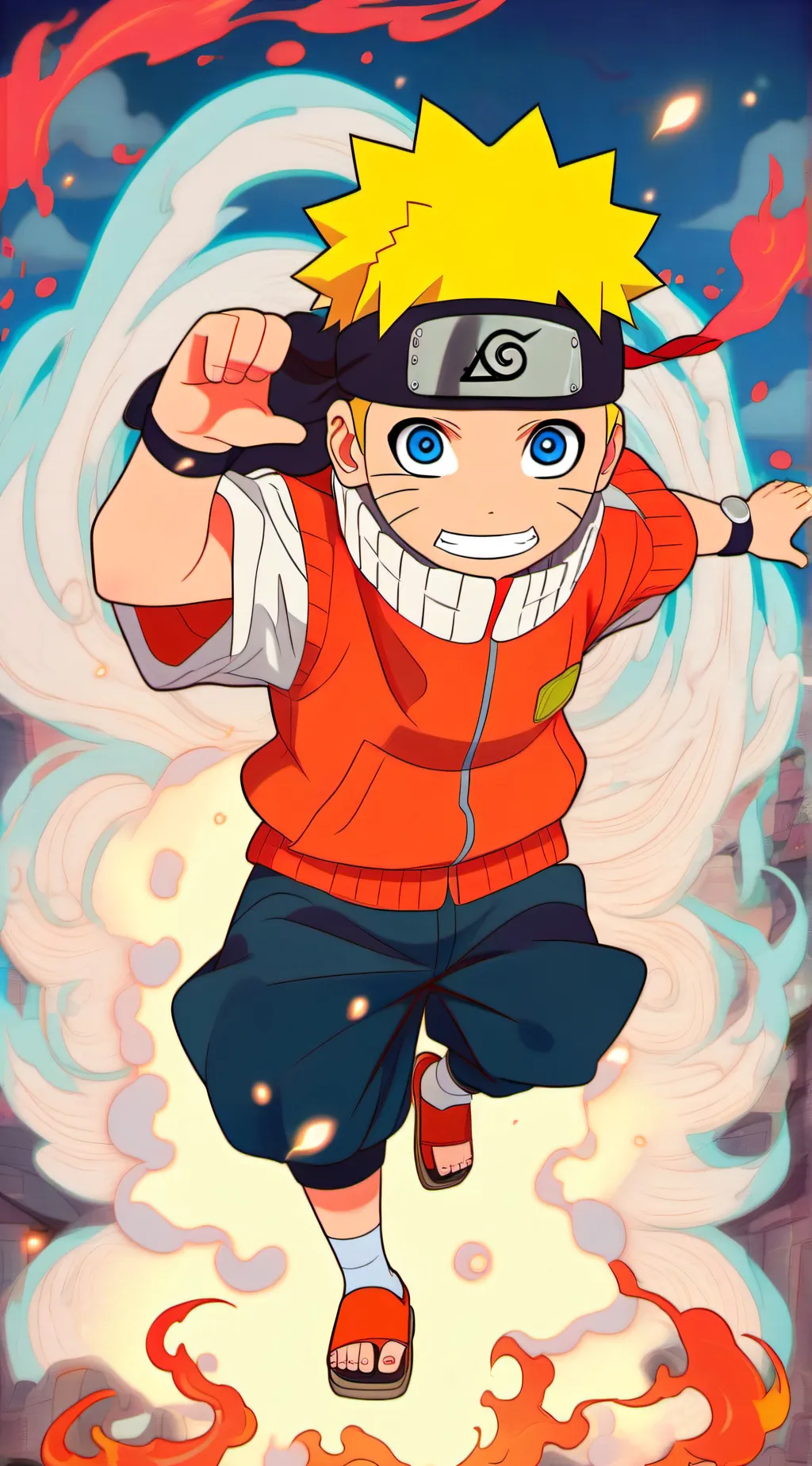 ai character: small naruto background